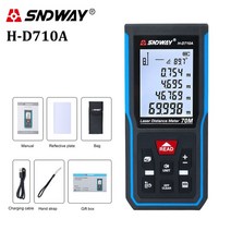 레이저 거리 측정기 sndway laser distance meter 50m 70m 100m 120m 디지털 trena 룰렛 눈금자 테이프, h-d710a 70m