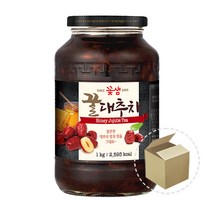 꽃샘 꿀 대추차 1kg 1박스 (8개) / 전통차 과일청 액상차 홈카페 에이드, 8개, 1개