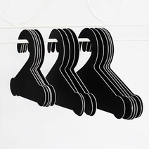 얼반프렌즈 강아지 종이옷걸이 M (1set-10pcs) 애견 옷걸이, 1set, 무광블랙