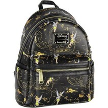 Loungefly 디즈니 팅커벨 네버랜드 보물지도 올오버 인쇄 스몰 조각 픽시 먼지 여아 미니 백팩, A