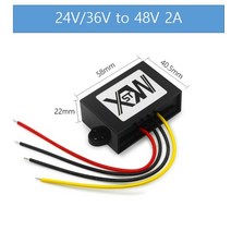 강압기 XWST-DC DC 스텝 업 12V 36V ~ 48 V 부스트 전력 변환기 1A 2A 볼트 ABS 플라스틱 전압 조정기, 03 2A_03 36V(25-45V)_01 48V