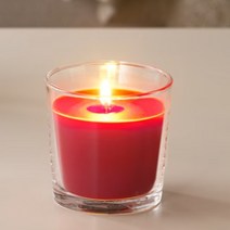 이케아 신리그 연말 파티용 유리컵 캔들 향초 홀더 방향제 소품 소이캔들 왁스캔들, 색상, 그린