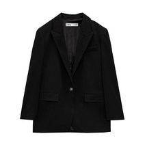 자라 자켓 ZARA 여성 봄 오버핏 블랙 정장 02423401800