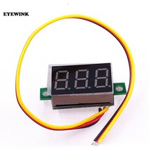 LED 광고판 전광판 차량 휴대용 미니 간판 028 인치 quot3 비트 DC 0100v 디지털 빨간색/파란색/녹색 디스플레이 패널 전압계 테스터 39% 813EA 2, blue