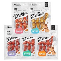 댕댕이 기력충전 고기껌 5종 택1x2개 강아지치킨간식, 종류/연어
