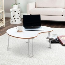 laterior 간편한 접이식 테이블, 우드화이트테이블 800