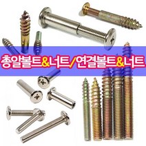 철물프렌드 총알볼트 총알너트 연결볼트 연결너트 가구연결 나사못모음, 연결볼트6*15mm용(20개)