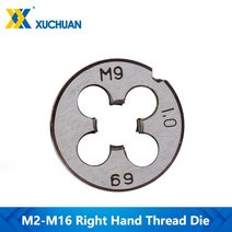 오스터 다이스 스레드 다이 기계 나사 라운드 다이 메트릭 오른손 스레딩 금형 가공용 탭, M12x1.25, 1개