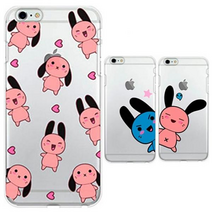 루나S 러브래빗 투명 젤리케이스 L900, 핑크, 없음