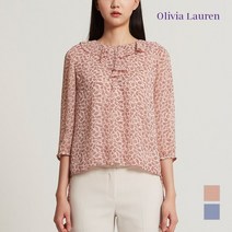 [올리비아로렌] 넥러플 블루종 블라우스_VOCNLWF7331