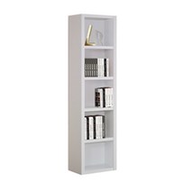 라레스가구 5단 틈새 책장 300 x 280 x 2000mm, 블루화이트