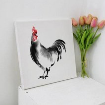 캔버스천데코사각액자30×30_풍수에좋은닭그림, 이미지2