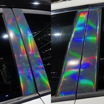 [AM] 더넥스트스파크 레이저카본홀로그램 B필러 데칼스티커