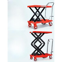 유압 이동 핸드 리프트 대차 핸드리프트 이동식 작업대 수동 받침대리프트장비 카트, 업그레이드된_TF35이중가위무게는350KG로1.3m상승