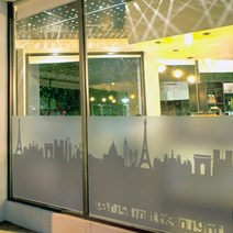 [바보사랑] is751_m-무점착유리시트_파리도쿄건물_글라스시트지[꾸밈], 타입선택:2.도쿄