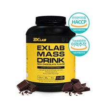 EXLAB 이엑스랩 매스드링크 초코맛 4000g, 2병