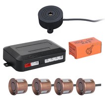 자동차 전방 감지 센서 CarPro 범용 4 부저 12V 22mm 주차 키트 역방향 백업 레이더 사운드 경고 표시기 프로브 시스템 597EA 3, 09 brown sensor