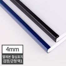 현대오피스 페이퍼프랜드 열제본 철심표지 4mm 열표지 40매이내제본 유니바인드 호환, 100매 검정