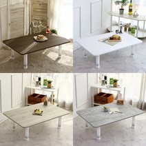 국산 무광 밥상 좌식 식탁 접이식 거실 테이블 4인 좌식상900, 세라믹화이트