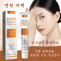 Idun 기미 주근깨 브라이트닝 연고 얼굴 색소 침착 개선 흑점 제거 피부 브라이트닝 에센스 피부톤 브라이트닝 주름 기능성 데일리 스팟 화이트닝 연고, 20g