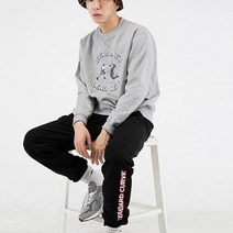 가바바 남성 맨투맨 파이터 그림으로 꾸민 긴팔 티셔츠 G38806