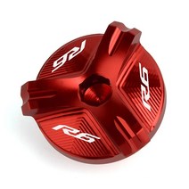 바이크 오토바이 CNC 엔진 오일 필러 캡 플매트 카펫 러그 커버 야마하 YZF R1 R3 R6 1998-2020 -2021 200, 10 R6 Red