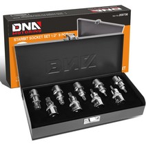 DNA Motoring S-00134 16피스 1.3cm(1/2인치) 드라이브 외장 및 내부 톡스 소켓 세트 - T30 ~ T70 E10 E24, 02 내부 톡스 소켓 세트
