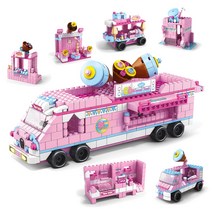 [알꿀밤-레고호환블럭-팩] E레고호환 1000pcs 블럭세트 팩 시리즈E, E디저트 트럭 세트 팩E
