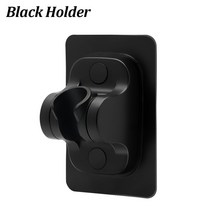 샤워 스프레이 스마트 온도 표시 LED 4가지 모드 조절 가능한 고압 절수 분무기 욕실 부품, [17] Black Holder, [17] Black Holder