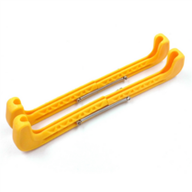 스케이트날집 스피드 쇼트트렉 아이스 피겨 가방 홈 스케이트 날 집 커버 조정 가능한 하키 블레이드 휴대용 보호 쉬운 사용 노란색 1 쌍