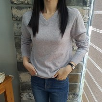상상그이상 여성용 국내제작 베이스 캐시 브이넥 니트 부드러운 촉감왕 12컬러 무지디자인 여성스러운 캐시터치 간절기 활용도높은 니트티