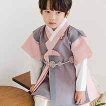 지안 핑크_블루 선비한복 (1세-12세)남아한복 유아한복 색동마루 아기한복 백일한복 돌한복