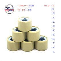PCX 20x15 9G 10G 11G 12G 13G 14G 15G 16G 17G 18G 19G Variator Roller CH-125 150 혼다 PCX SPI K36 클, 06 14G