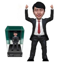 아바타피규어 주문제작 실사 남자 정장 피규어 퇴직 퇴직패 승진 승진패 트로피 감사 감사패 기념 기념패 축하 축하패 공로 공로패 선물, 3번- 정장 양손 화이팅