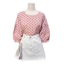 도로시홀릭 미니도트5부블라우스(DO48225B)