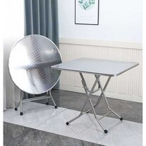 술집 스텐 테이블 플라스틱 의자 철제 테이블세트 업소용 인테리어 해외플라스틱, 높이72cm 70정사각형