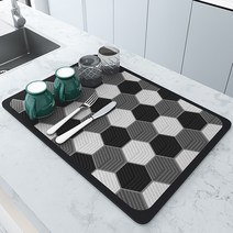 지아나 규조토 주방 테이블 식기 건조 매트 설거지 건조 패드, 30*40cm, 스타일3