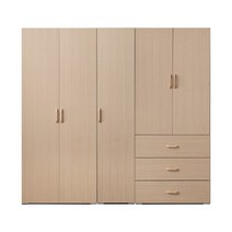 [케이컴퍼니본사] 이음2000장롱세트DDC(긴문장+400이불장+3서랍옷장), 메이플