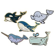 고래뱃지 5종 컬렉션.로고마크