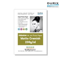 두릭스 매트크리미쉬 230g [4x6 100매] DURIX Photo Paper Creamish Matte