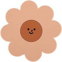 귀여운 냄비받침 냄비받침대 하코나 냄비받침 실리콘 내열냄비 스타일리시 귀여운 해바라기 꽃모양 단열매트 냄비받침 코스터 미끄럼방지 두꺼운 오븐매트 냄비시트 키친시트 컵시트 갈색, 브라운 (프렌치 토스트 19-1012tcx)