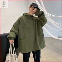 바람막이점퍼 남자 봄 빅사이즈 얇은 러닝 바람막이 남성아노락 후드점퍼 복고풍 레트로
