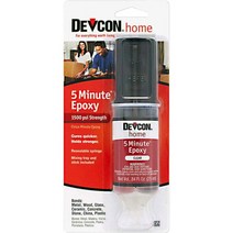 [강력본드] 뚱보 Devcon 에폭시 수지 강력 접착제 2액 혼합 투명 5분 25ml 병행 수입품