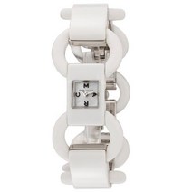 [해외]명품마크제이콥스시계70015646 MARC JACOBS WHITE ACRYLIC＋SILVER TONE LINK BRACELET＋MOP DIAL WATCH MBM4505