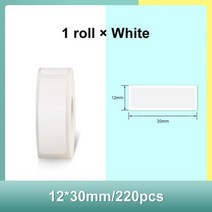 Supvan 라 용지 방수 방지 오일 인쇄 순수 컬러 스크래치 스티커 E10 전용, AAE12-30