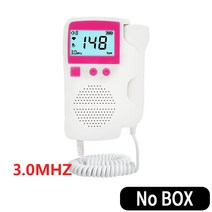 층간소음 디지털 소음측정기 데시벨 가정용 도플러 태아 휴대용 임신 한 심박수 모니터 2.5MHz 미터 소리, 3.0 핑크 박스 없음, 협동사