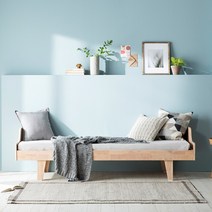 [1만원 즉시할인]장인가구 스쿠너 원목 1인용침대 미니싱글침대_밸런스형_매트포함, 내츄럴