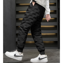 남성 겨울 패딩 바지 방한 조거 팬츠 방수 방풍 작업복 빅사이즈