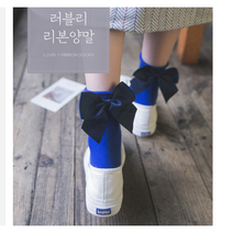 학생양말 리본양말 특이한 양말 패션 여자 면 무지 여성 레깅스코디 골프발목 니삭스 반목