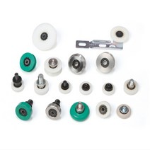 플라스틱 베어링 국산 플라스틱 롤러 SP 베어링 POM 베어링 사출 베어링 롤러 Roller Bearing 가구 하드웨어 창호 미닫이문 레일바퀴 엘리베이터 에스컬레이터 가이드롤러, 볼 롤러 베어링, 짧은 목 플랜지형, No.4, 1개